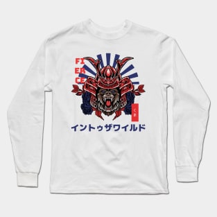 Samurai Warrior Bear Long Sleeve T-Shirt